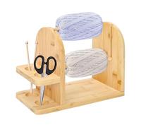 Wool Spool Holder for Crochet,Smooth Natural Wood Rotating Holder,Wool Ball Holder - for Home, Beginners, Knitting Enthusiasts, Adults, Men and Women