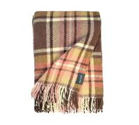 Wool Studio 100% Lambswool Fleece Scotch Design Blanket | Luxurious, Durable, & Versatile. Perfect for Home, Travel, & Outdoor Adventures! Cozy up in Style (CAMEL, 150X210 cm)
