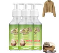 Wool Sweater Shrinkage Reduction Agent & Laundry Conditioner, 100ML Fabric Conditioner, Wool Detergent Laundry Detergent, Gentle Cashmere Detergents Softener for Woolen Clothes, Gentle Fabric Care (3)