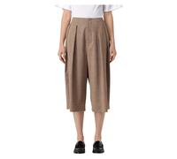 Wool Tailored Trousers - female - Philosophy di Lorenzo Serafini - Cropped Trousers - Beige - M - Trousers M