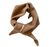 Wool Triangle Scarf, Knitted Triangular Scarf Women Headscarf Knitted Scarfs Multi-Functional Warm Knit Scarfs,Solid Color