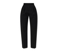 Wool trousers Sesamo - female - Max Mara - Straight Trousers - Black - 2XS - Trousers 2XS