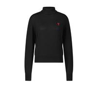 Wool Turtleneck Jumper for Fall - female - Ami Paris - Turtlenecks - Black - L - Knitwear L