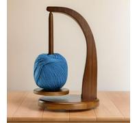 Wool Unwinder, Rotating Magnetic Wooden Wool Ball Holder, Yarn Roll Holder, Wool Unwinder Wool Holder, Wool Winder for Crochet and Knitting Accessories, Grandma, Mother's Day Gift