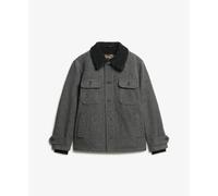 Wool work jacket Superdry Merchant Chore Gris L