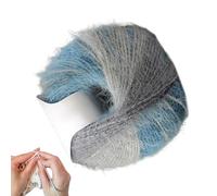 Wool Yarn - 2 x 100 g Acrylic Crochet Yarn with Colour Gradient, 5.91 Inch Long Pile Yarn, Ideal for Beginners, Craft Yarns for Embroidery, Quilting, Bowls, DIY Projects, Art and Fabric Repair