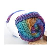 Wool Yarn for Knitting Dyed Rainbow Crochet Fancy Chunky Hand-Woven Colorful Scores Cashmere Yarn Thread 8PCS Wool yarn (Color : 04)