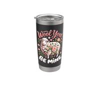 Wool You Be Mine Sheep Lamb Farm Stainless Steel Insulated Tumbler