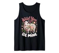 Wool You Be Mine Sheep Lamb Farm Tank Top