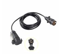 Woola 12V 7 Pin Trailer Plug and 7 Pin Trailer Socket with 3.0m Trailer Extension Lead for Towing Adapter Caravan Trailer Truck RV