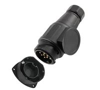 Woola 13 Pin Trailer Plug with Parking Protect Cover,12V 13 Pin Towing Plug Caravan Plug Male for Trailer RV