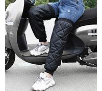 Woolala Extra Long Winter Quilted Leg Sleeves for Outdoor, Thicken Thermal Leg Warmer Zip Off Knee Brace Windproof for Cycling, Motorcycling, Fishing