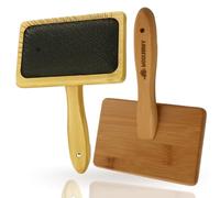 Woolbuddy Large Hand Carders - 2 Piece Set for Wool, Needle Felting, Dog Grooming & Weaving