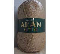 Woolcraft Aran 400g Premium Acrylic Yarn (Beige 444)