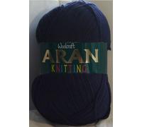 Woolcraft Aran 400g Wool/Knitting Yarn, 14 Colours, (Navy 417)