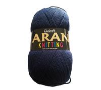Woolcraft Aran Knitting Yarn 400g with Wool 862 Navy