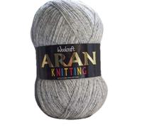 Woolcraft Aran with Wool 400g Ball Shade 897 Storm Cloud
