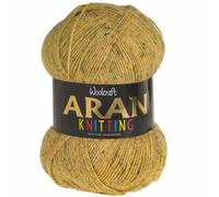 WoolCraft Aran with Wool 400g Knitting & Crochet Yarn, Great Value Acrylic with 25% Wool Yarn, Choose from 43 Shades, 800 Metres, 400g Balls, Single Ball, Bracken