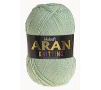 WoolCraft Aran with Wool 400g Knitting & Crochet Yarn, Great Value Acrylic with 25% Wool Yarn, Choose from 43 Shades, 800 Metres, 400g Balls, Single Ball, Sea Spray
