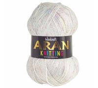 WoolCraft Aran with Wool 400g Knitting & Crochet Yarn, Great Value Acrylic with 25% Wool Yarn, Choose from 43 Shades, 800 Metres, 400g Balls, Single Ball, Honeycomb