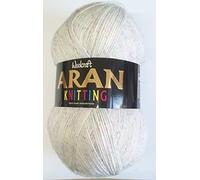 WoolCraft Aran Yarn 70% Wool/ 30% Acrylic Knitting Weaving Garments Superbly Soft Yarn 1 Ball - 400g Ball 800 Metres - Aran 906