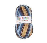 WoolCraft Baby Cakes Blanket in a Ball Aran Knitting & Crochet Yarn, Available in a Selection of Variegated Colours, 100% Acrylic, 636 Metres, 300g Balls, Pack of 5, Luna