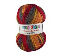 WoolCraft Baby Cakes Blanket in a Ball Aran Knitting & Crochet Yarn, Available in a Selection of Variegated Colours, 100% Acrylic, 636 Metres, 300g Balls, Pack of 5, Bonife
