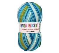 WoolCraft Baby Cakes Blanket in a Ball Aran Knitting & Crochet Yarn, Available in a Selection of Variegated Colours, 100% Acrylic, 636 Metres, 300g Balls, Pack of 3, Popsicle
