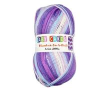 WoolCraft Baby Cakes Blanket in a Ball Aran Knitting & Crochet Yarn, Available in a Selection of Variegated Colours, 100% Acrylic, 636 Metres, 300g Balls, Pack of 3, Tropical