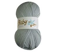 Woolcraft Baby Care DK Soft Knitting Wool/Yarn - 100g Ball - 16 Shades (Silver - 616)
