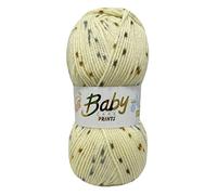WoolCraft Baby Care Spot Print DK Knitting & Crochet Yarn, Great Value Baby Yarn Available in a Selection of Printed Shades, 100% Acrylic, 300 Metres, 100g Balls, Single Ball, Crumble