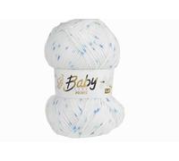 WoolCraft Baby Care Spot Print DK Knitting & Crochet Yarn, Great Value Baby Yarn Available in a Selection of Printed Shades, 100% Acrylic, 300 Metres, 100g Balls, Single Ball, Polka Dot