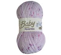 Woolcraft Baby Print SPARKLE DK Knitting Wool Yarn 100g - 1658 Lilac