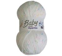 Woolcraft Baby Print SPARKLE DK Knitting Wool Yarn 100g - 634 Dolly Mixture