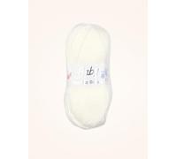 WoolCraft Baby Sparkle Solide DK Knitting & Crochet Yarn, Great Value Yarn Available in Pastel Shades with Added Sparkle, 95% Acrylic & 5% Lurex, 230 Metres, 100g Balls, Pack of 5, White