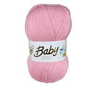 Woolcraft Babycare Baby Wool/Yarn 100g Balls, DK Double Knit (Candy Pink)