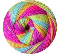 Woolcraft Carousel DK Cake Yarn 200g - Self-Striping Knitting Yarn (Funhouse 003)