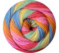 Woolcraft Carousel DK Cake Yarn 200g - Self-Striping Knitting Yarn (Madhouse 005)