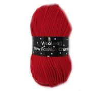 Woolcraft Chunky Wool/Yarn 100g, 20 Colours (Wine 293)