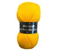 WoolCraft Fashion Chunky Knitting & Crochet Yarn, Great Value Yarn with 27 Colour Combinations in The Range, 100% Acrylic, 150 Metres, 100g Balls, Pack of 15, Amber