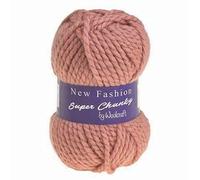 WoolCraft Fashion Super Chunky Knitting & Crochet Yarn, Great Value Yarn with 14 Shades in The Range, 100% Acrylic, 82 Metres, 100g Balls, Pack of 5, Dusky