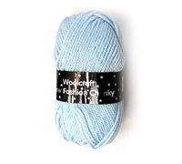 Woolcraft New Fashoin - Chunky Knitting Yarn/Wool - 100g Double Knit Ball -27 Shades (Baby Blue - 138)