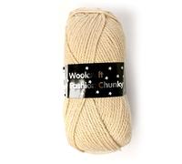 Woolcraft New Fashoin - Chunky Knitting Yarn/Wool - 100g Double Knit Ball -27 Shades (Beige - 225)