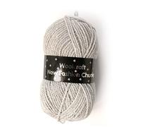 Woolcraft New Fashoin - Chunky Knitting Yarn/Wool - 100g Double Knit Ball -27 Shades (Silver Cloud - 1000)