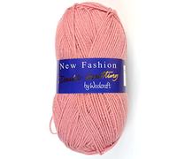 Woolcraft New Fashoin DK Knitting Yarn/Wool - 100g Double Knit Ball -78 Shades (Pale Rose - 202)