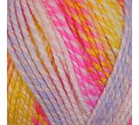 WoolCraft Pebble Chunky Knitting & Crochet Yarn, Great Value Yarn with 36 Colour Combinations in The Range, 100% Acrylic, 320 Metres, 200g Balls, Single Ball, Neapolitan