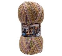 WoolCraft Pebble Chunky Knitting & Crochet Yarn, Great Value Yarn with 36 Colour Combinations in The Range, 100% Acrylic, 320 Metres, 200g Balls, Single Ball, Harvest