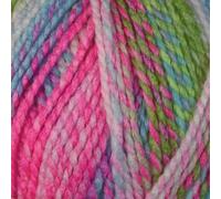 WoolCraft Pebble Chunky Knitting & Crochet Yarn, Great Value Yarn with 36 Colour Combinations in The Range, 100% Acrylic, 320 Metres, 200g Balls, Pack of 3, Passion Fruit