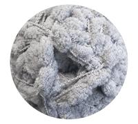 WoolCraft Pom Pom Knitting & Crochet Yarn, Popular Super Soft Baby Yarn Available in a Selection of Prints and Pastel Shades, 100% Polyester, 100 Metres, 200g Balls, Single Ball, Dove