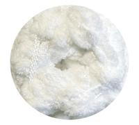 WoolCraft Pom Pom Knitting & Crochet Yarn, Popular Super Soft Baby Yarn Available in a Selection of Prints and Pastel Shades, 100% Polyester, 100 Metres, 200g Balls, Single Ball, White